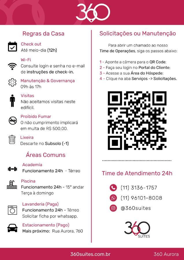 360 Suites Aurora Republica - Apartamentos Mobiliados São Paulo Buitenkant foto